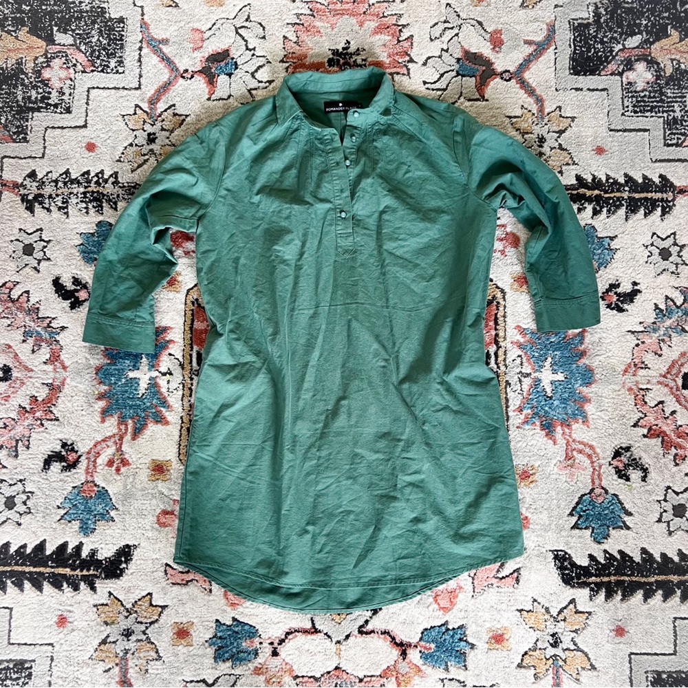 Pomander Place Teal Green Mini Dress